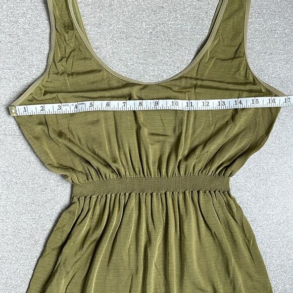 NWOT Intimately Free People Sleeveless Romper Elastic Waist Olive Green XS/S - Picture 9 of 12